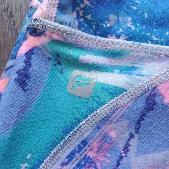 Fabletics Leggings Size XS Multi Color Abstract Geometric Size Tie Dye - Picture 10 of 10